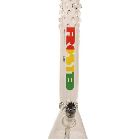 "18in Beaker St Rasta Logo Frosted Labs"