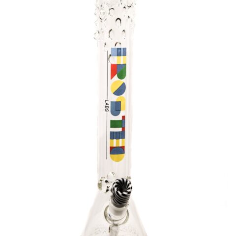 "18in Beaker St multi color Logo Frosted"Labs